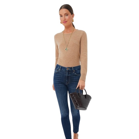 MOTHER high waisted Denim‎ Looker ankle fray dark denim wash jeans. - Picture 1 of 12